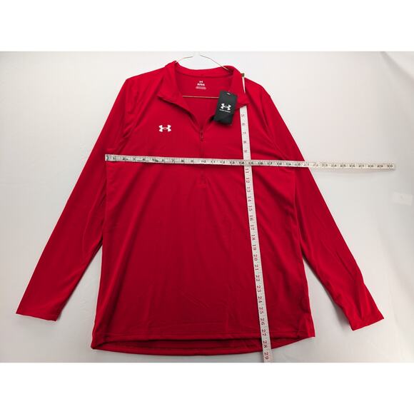 NWT Under Armour Women's UA Tech Team ½ Zip in Red size Large - Picture 7 of 7